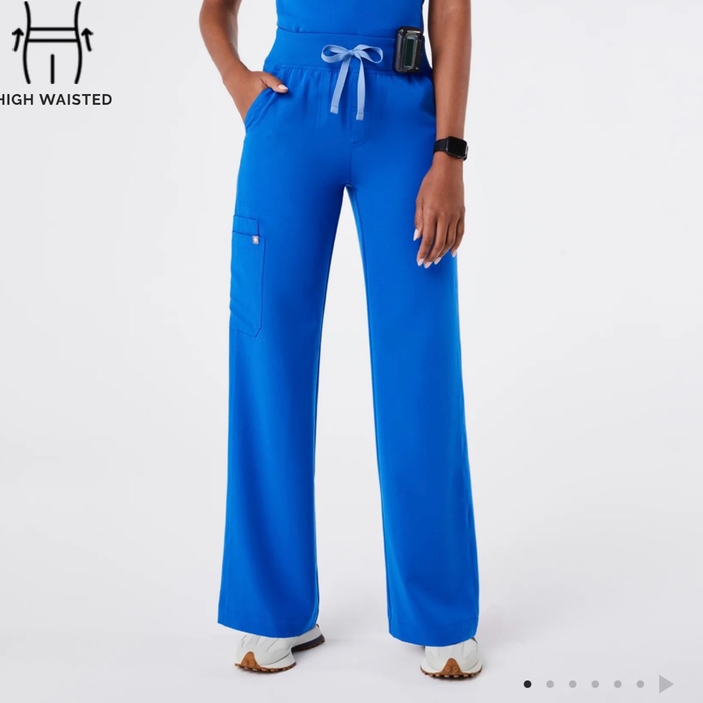 High Waisted Isabel Wide Leg Scrub Pants